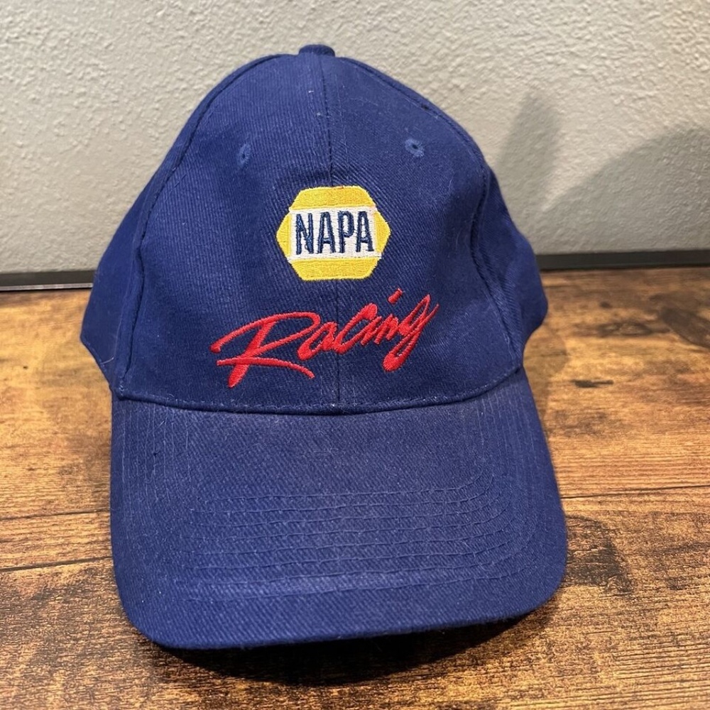 Vintage Napa Racing Team Hat Blue Baseball Cap USA